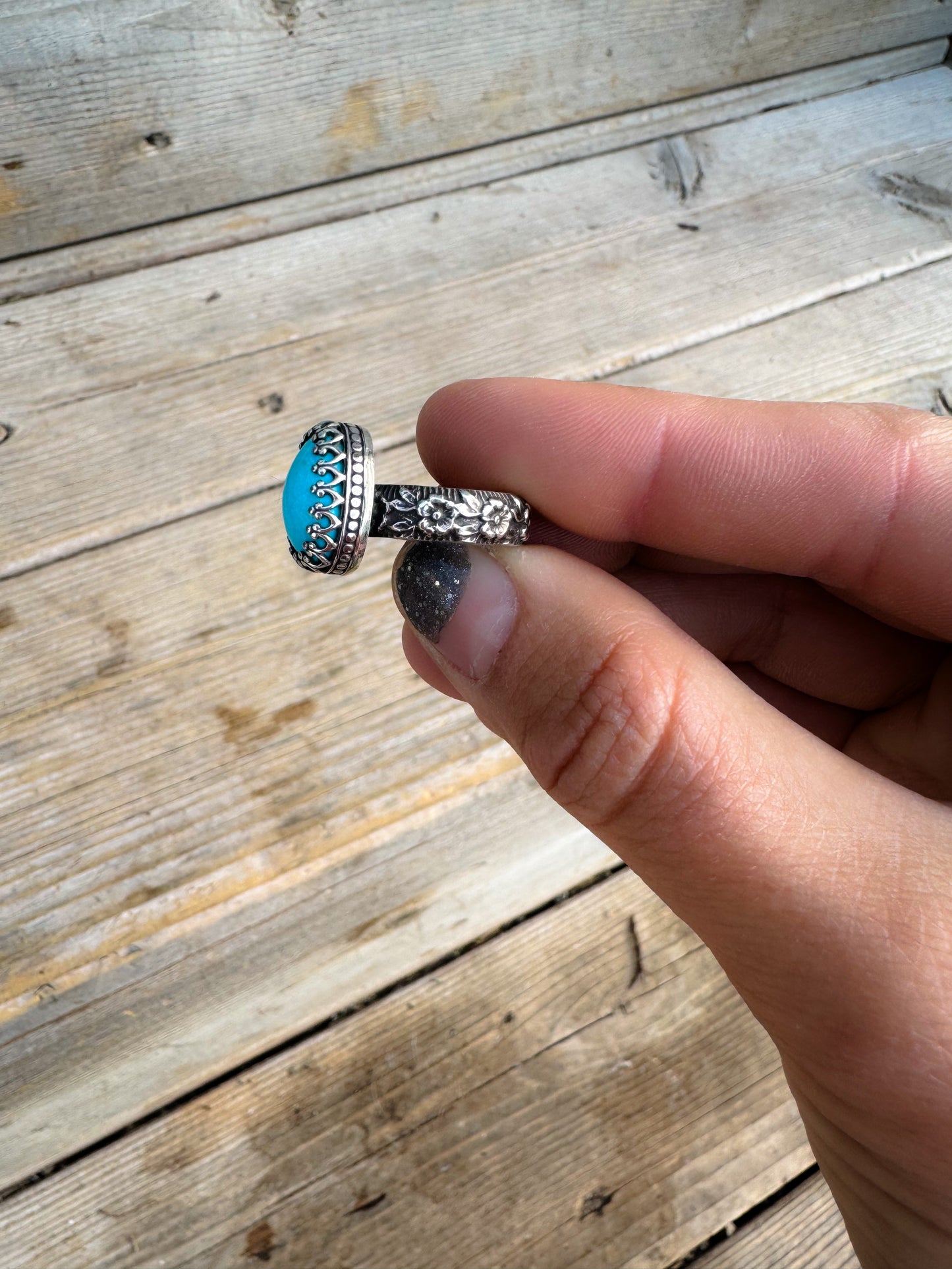 Fox Mine Nevada Turquoise Ring 6