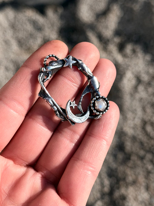 Moonstone Star Pendant