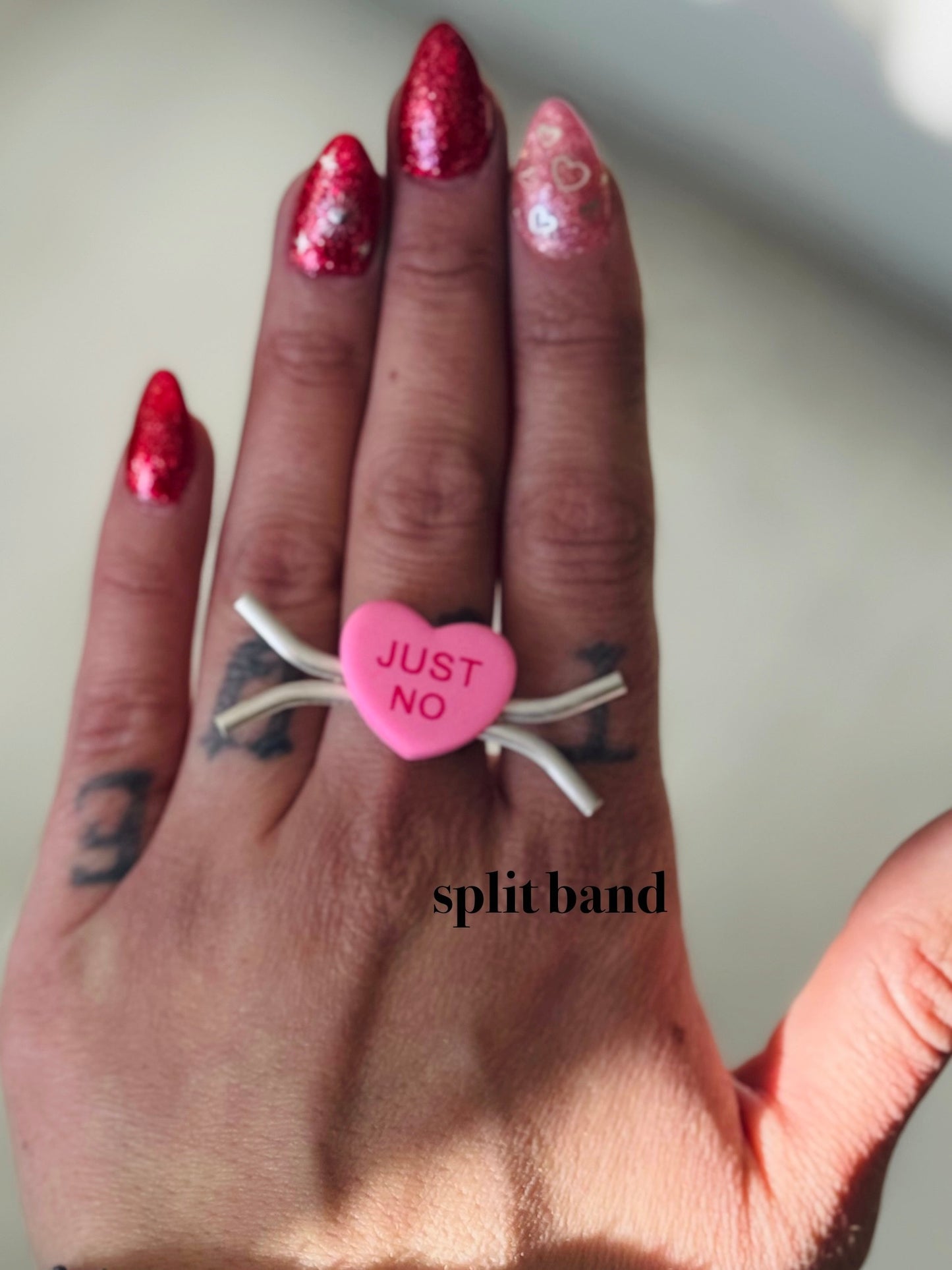 Anti-Valentine Heart Ring