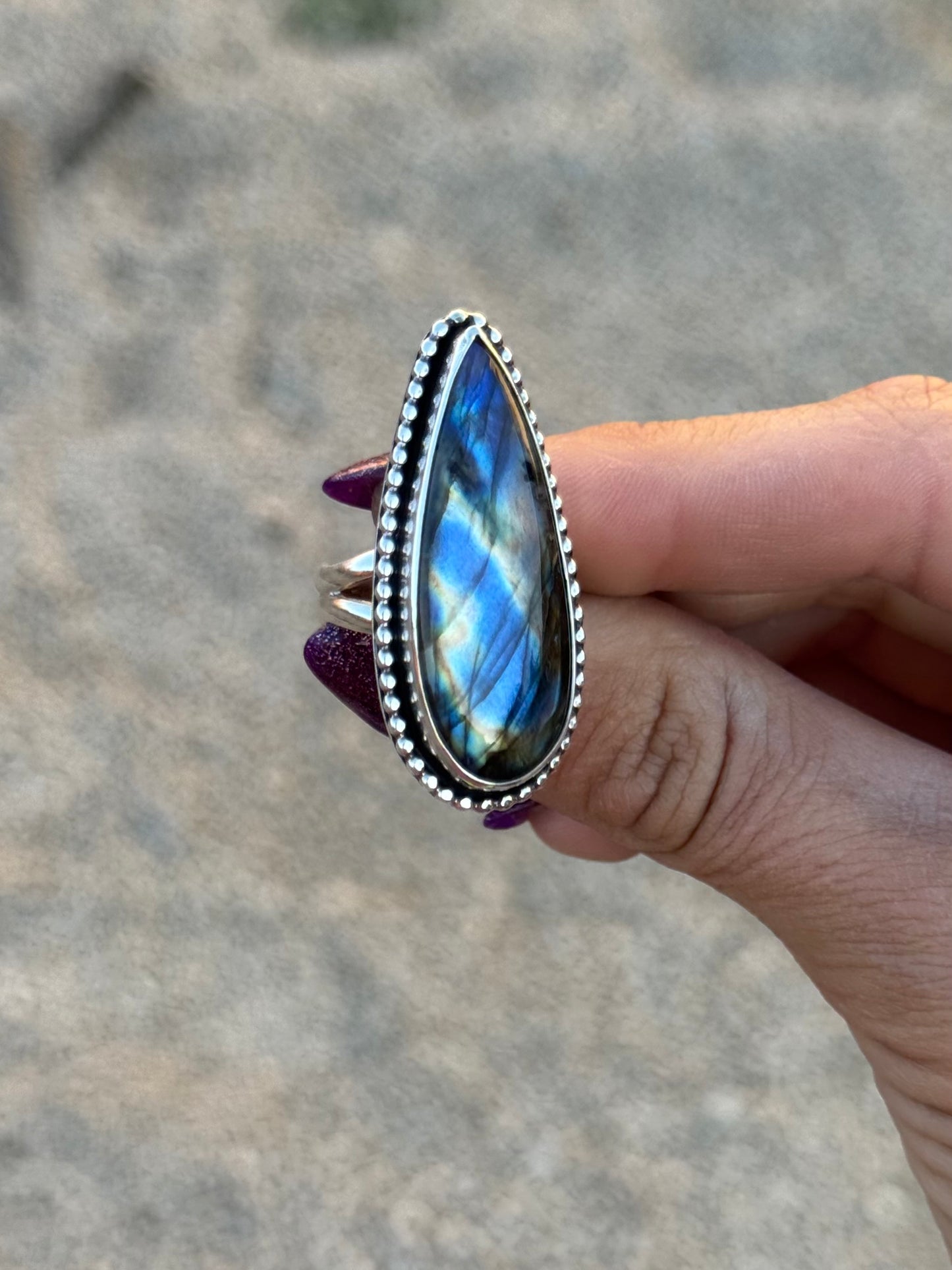 Moonlit Tear Ring 7
