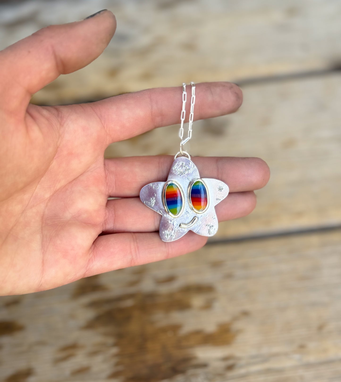 Rainbow Star Pendant