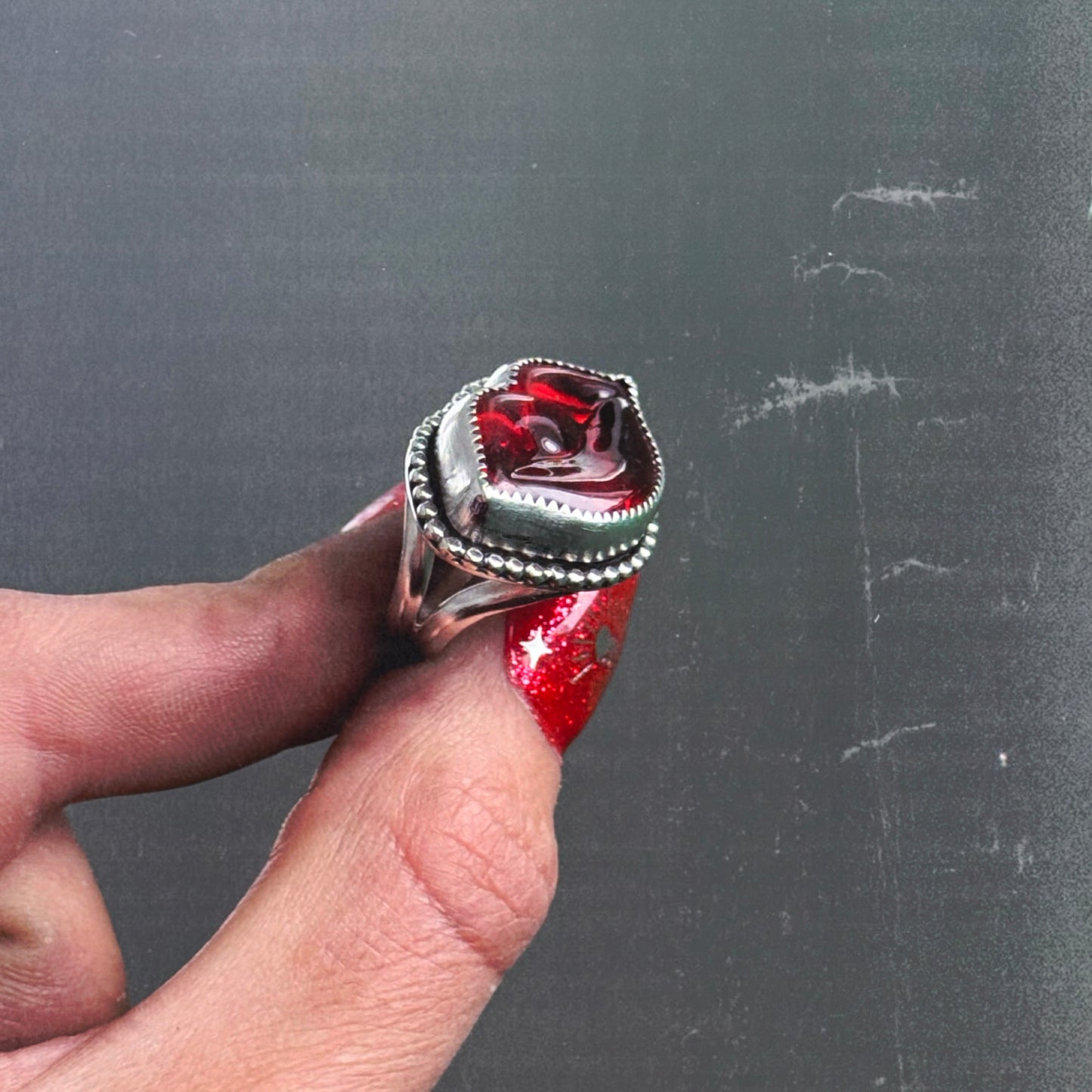 Red Hot Lips Ring