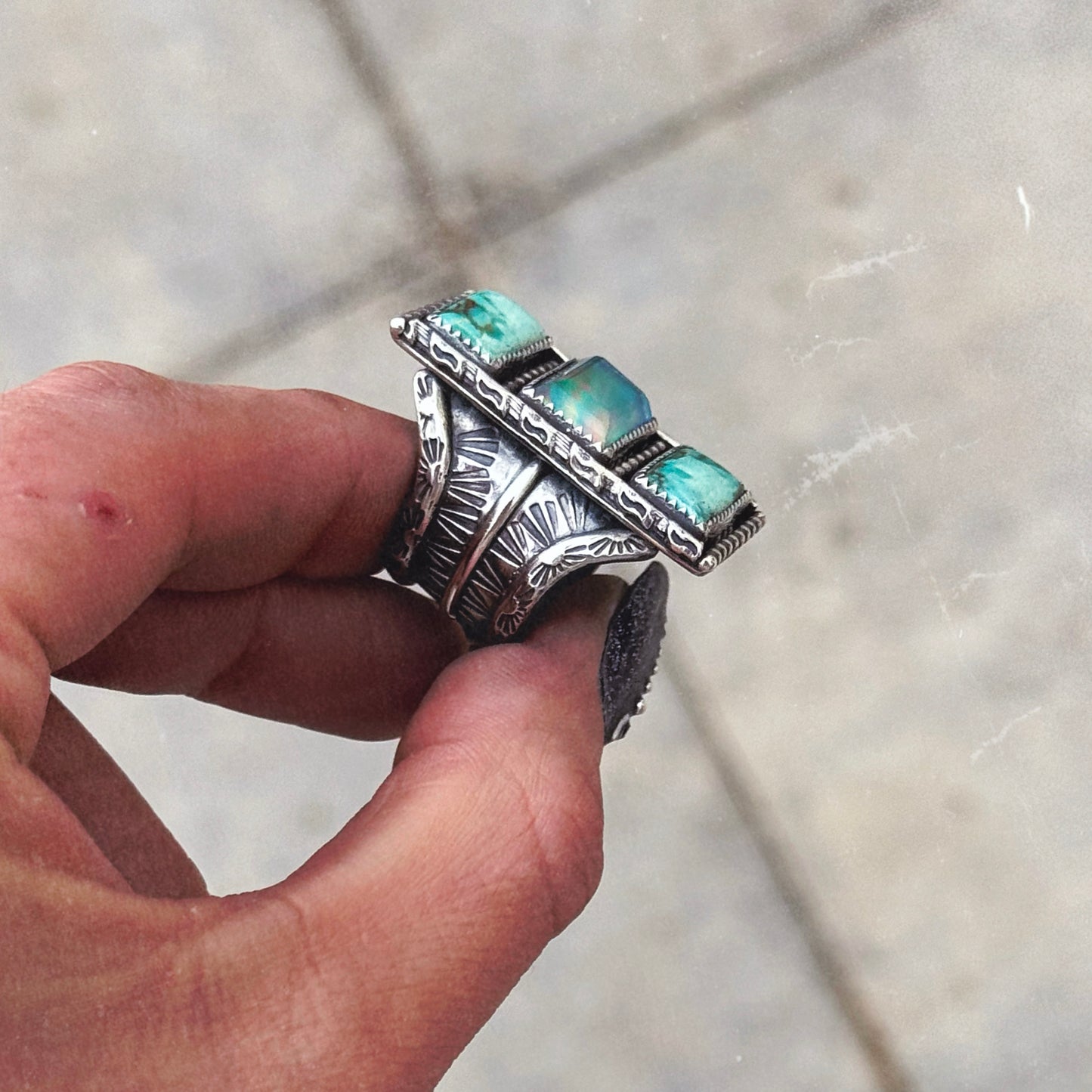 Turquoise Opal Ring 6