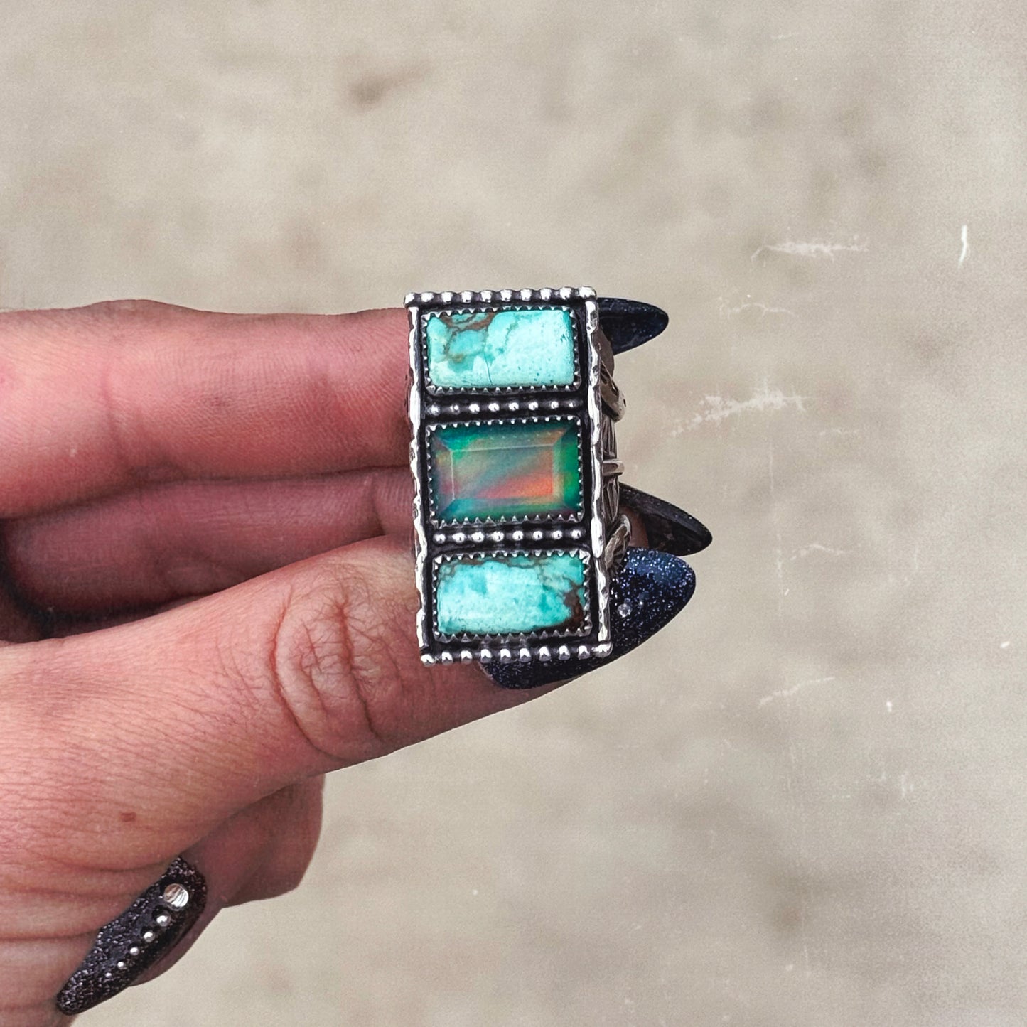 Turquoise Opal Ring 6