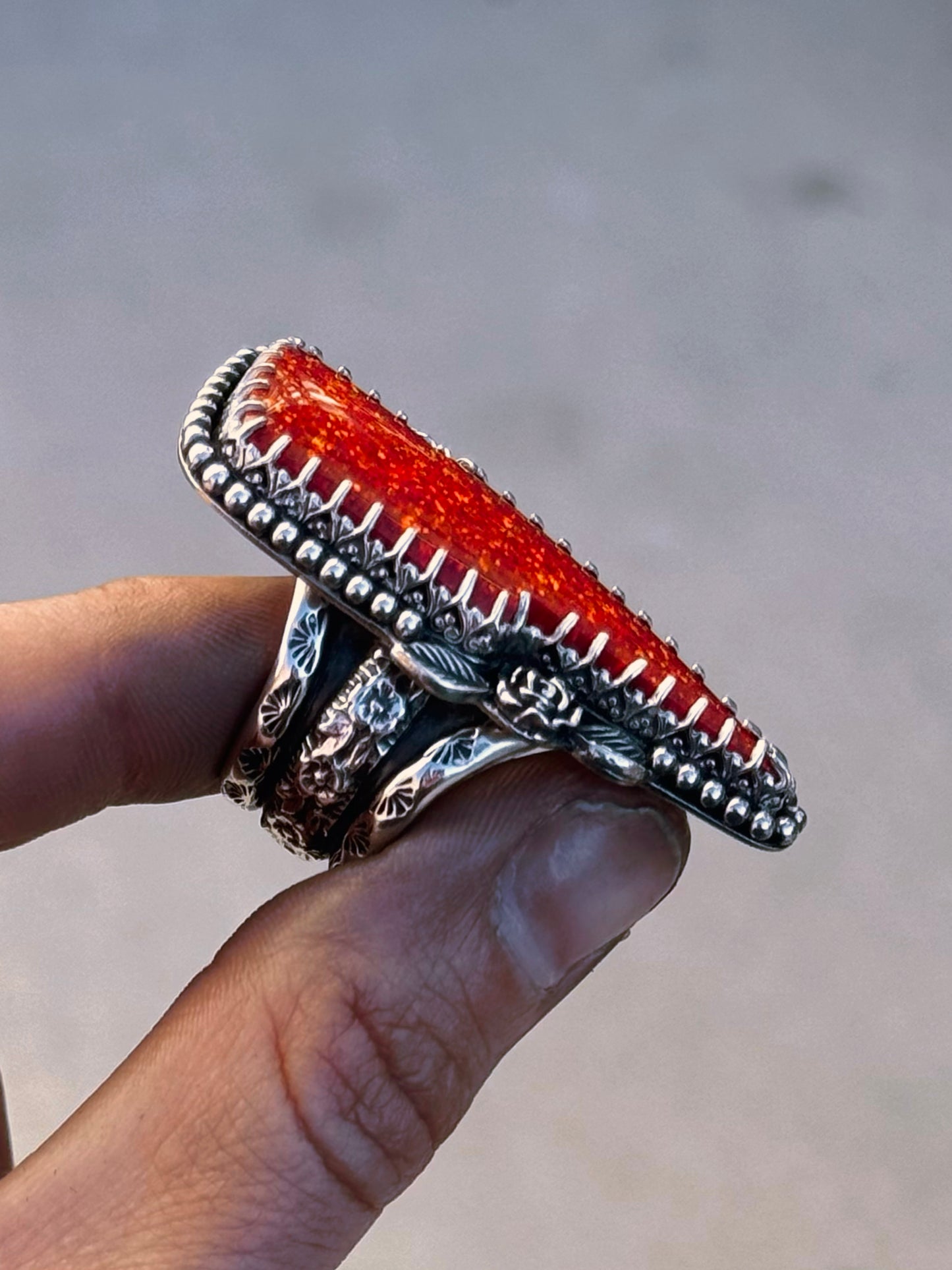 Red Rose Bolt Ring -7