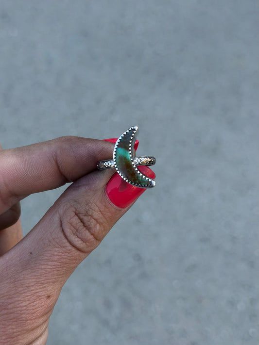 Turquoise Moon Ring 5