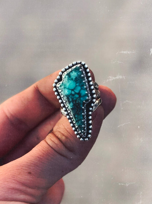 Kingman Turquoise Bolt Ring 6