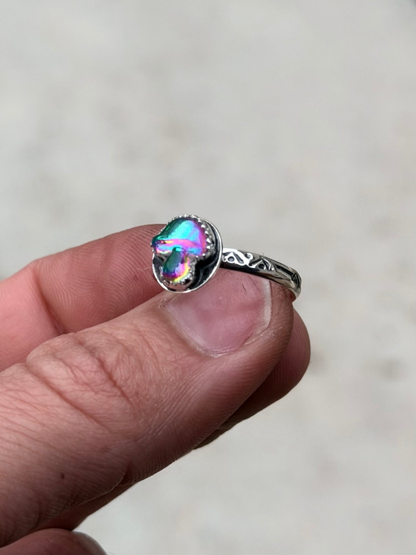 Mini Rainbow Shroom Ring 6