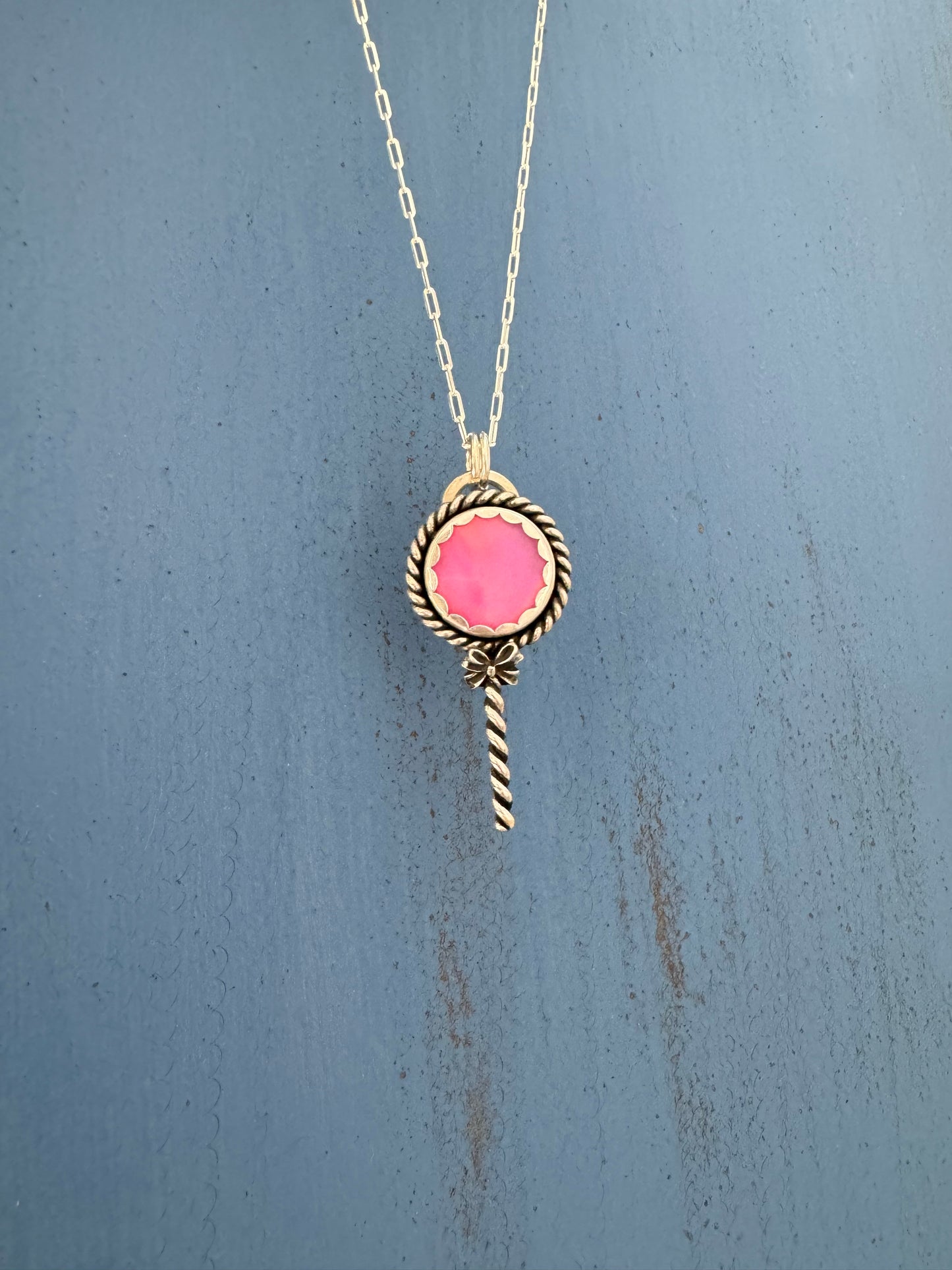 Pink Lollipop Necklace