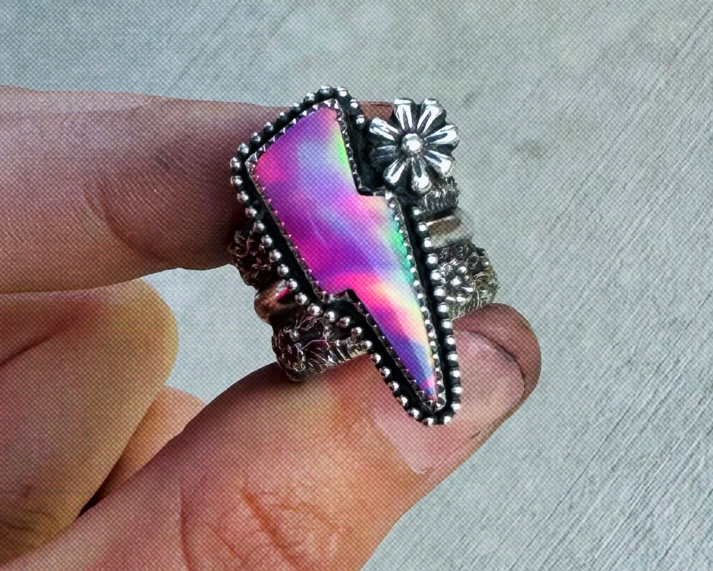 Floral Bolt Ring -5