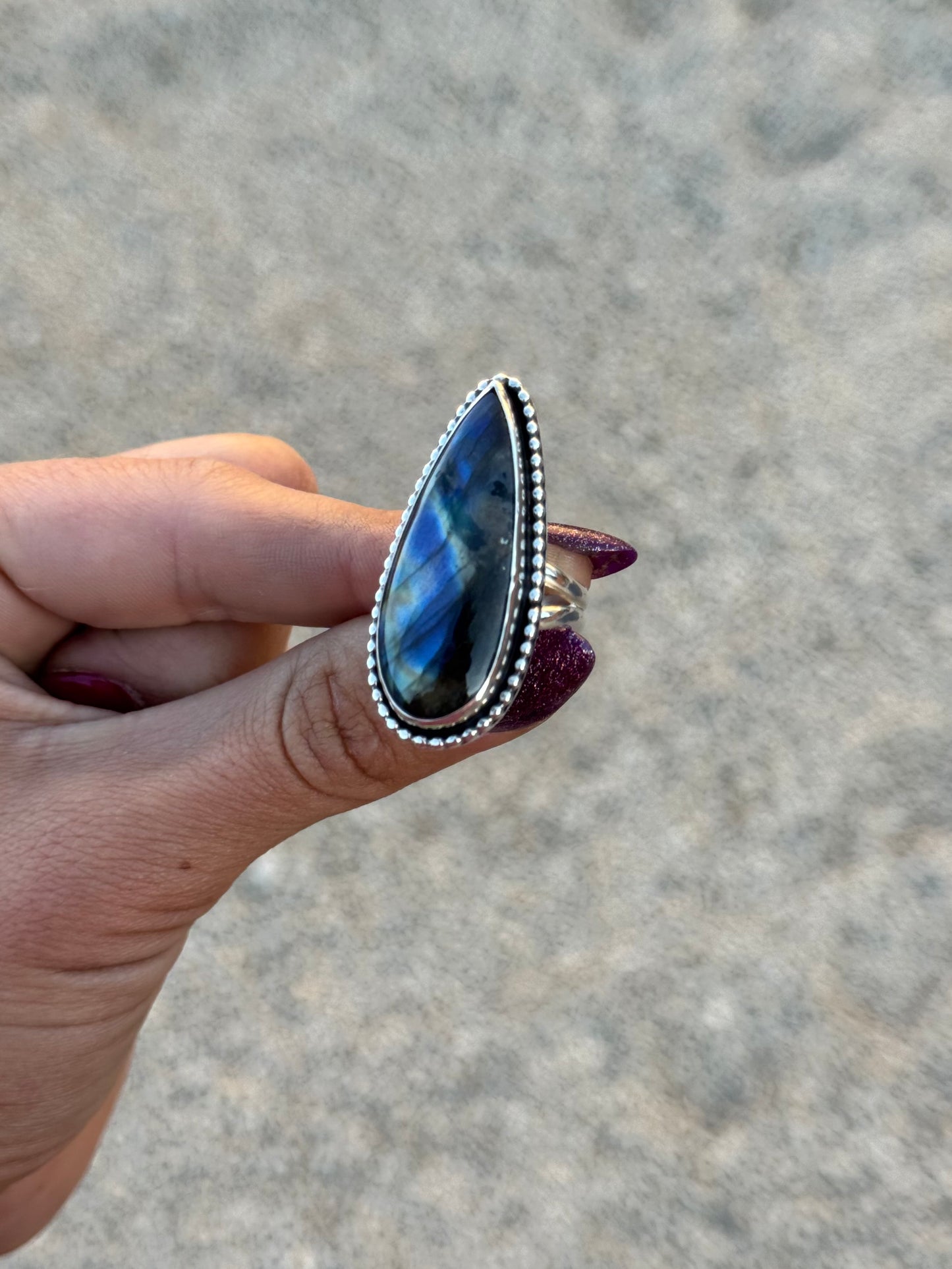 Moonlit Tear Ring 7