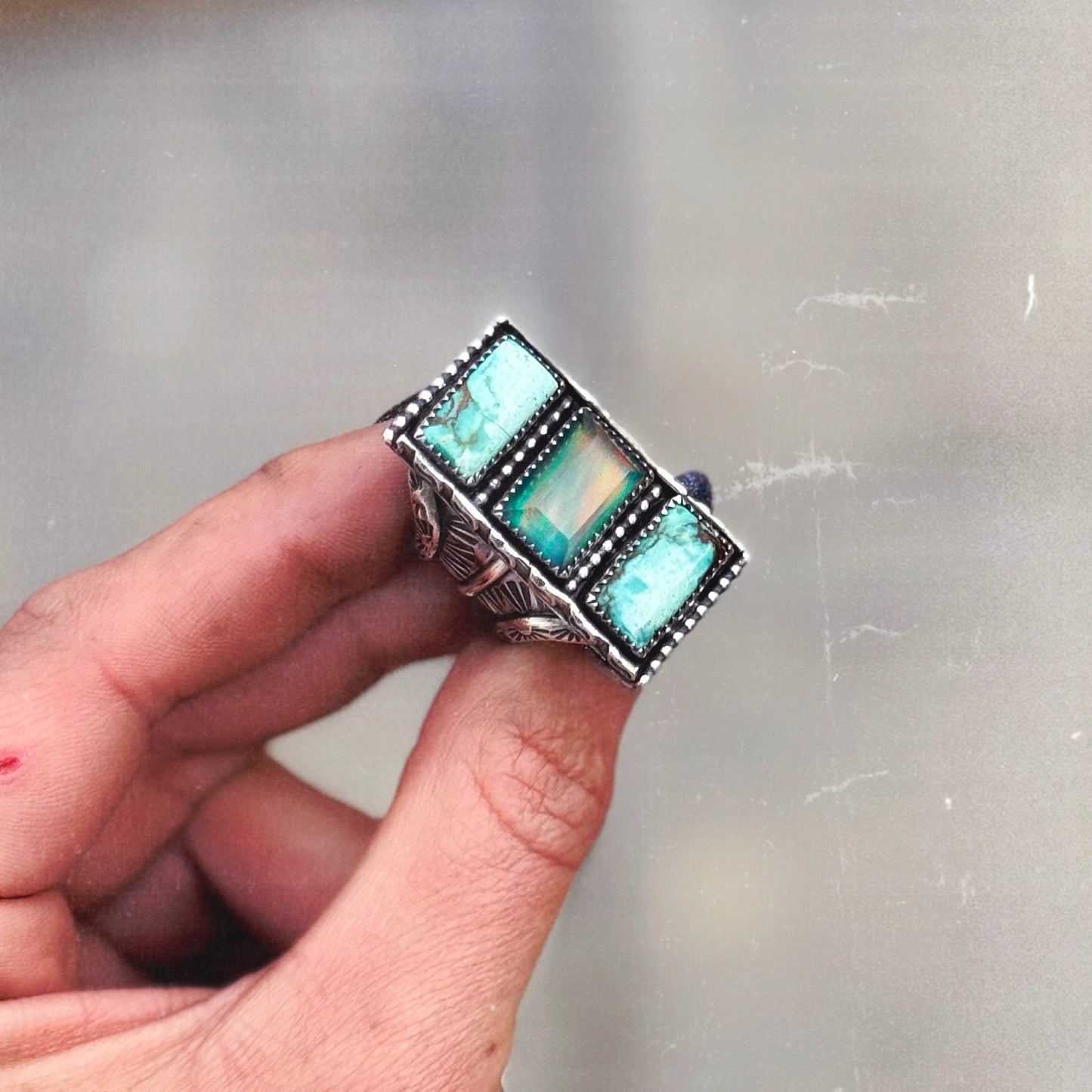 Turquoise Opal Ring 6