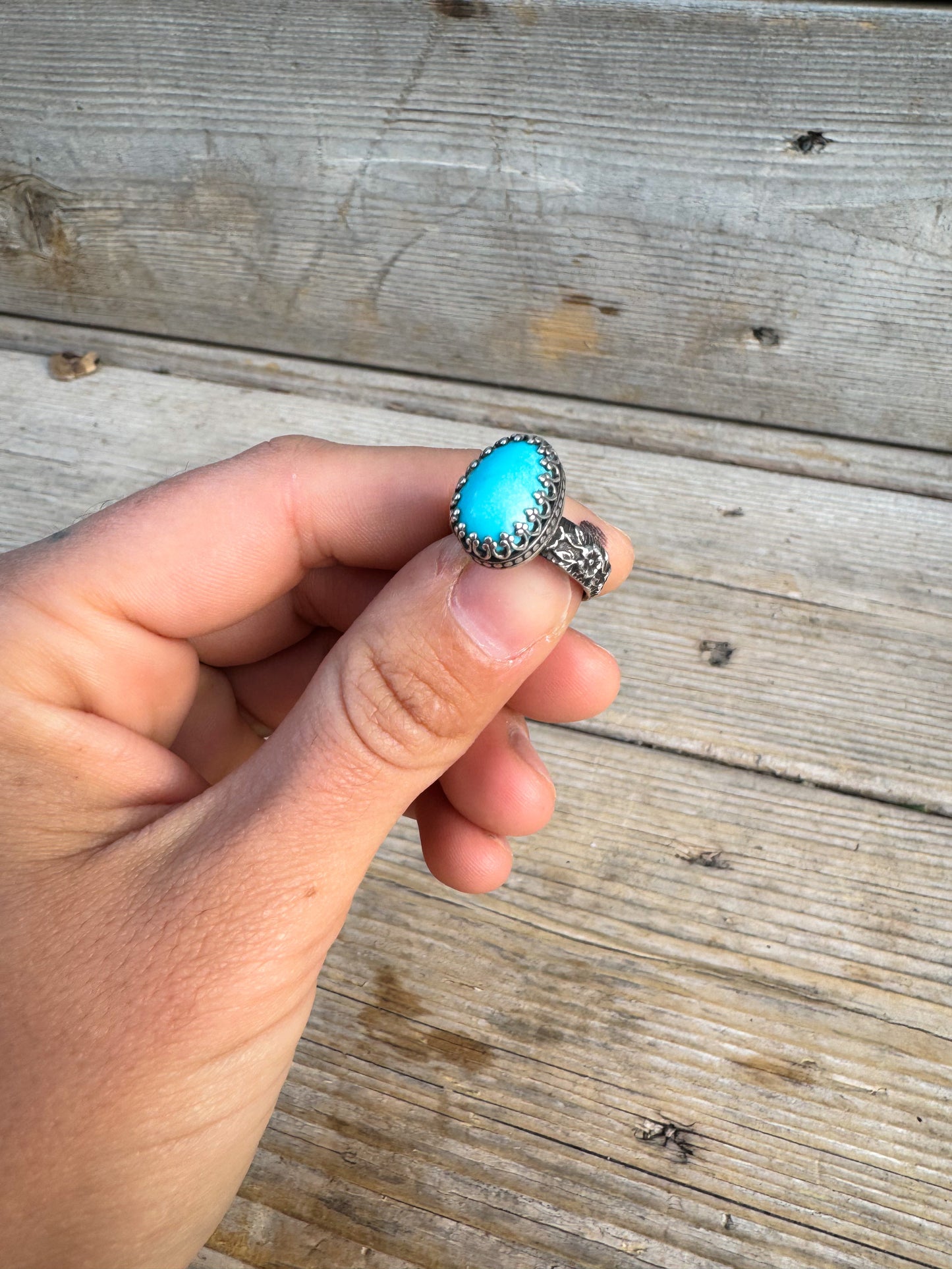 Fox Mine Nevada Turquoise Ring 6