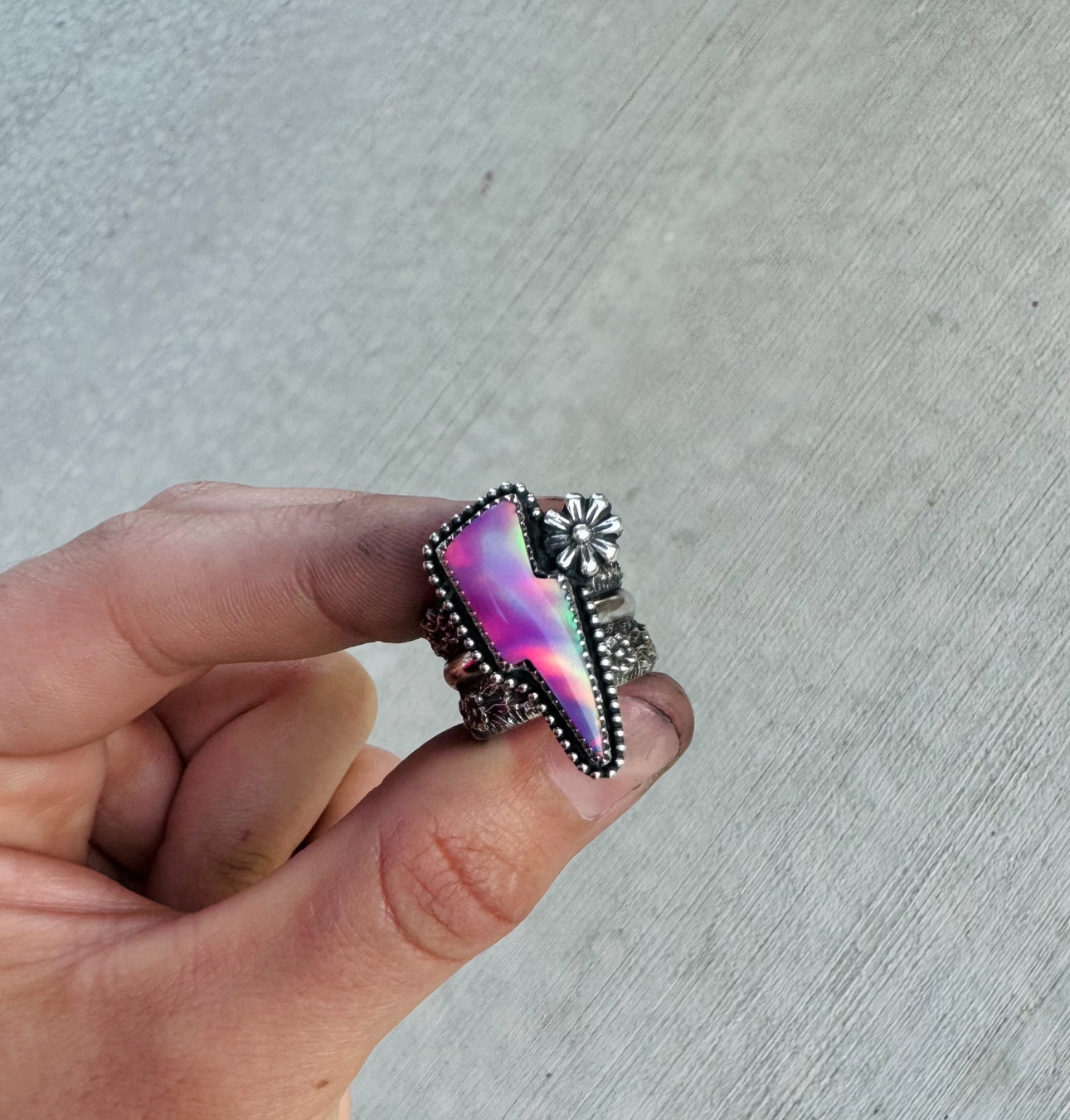 Floral Bolt Ring -5