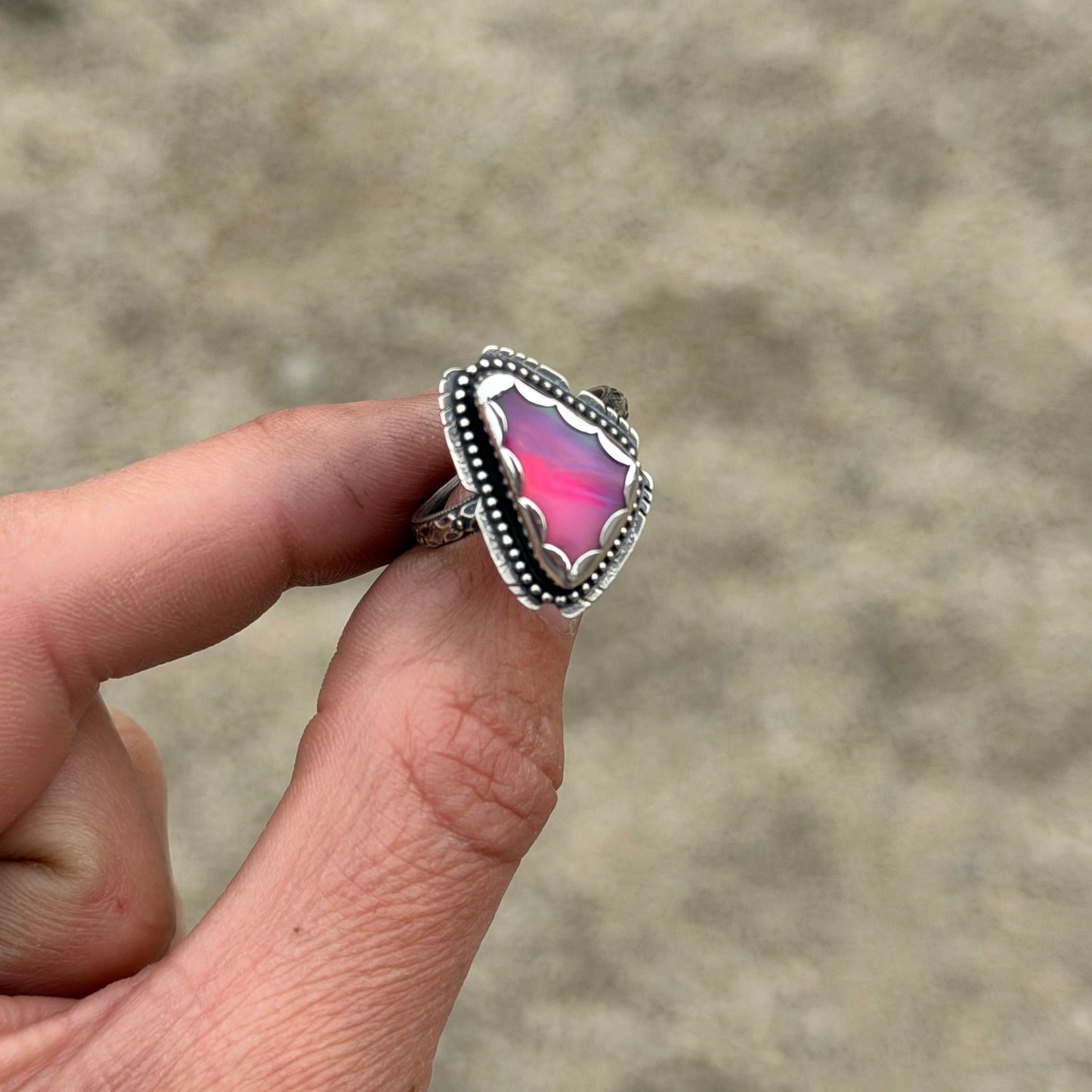 Aura Opal Edge Ring -6