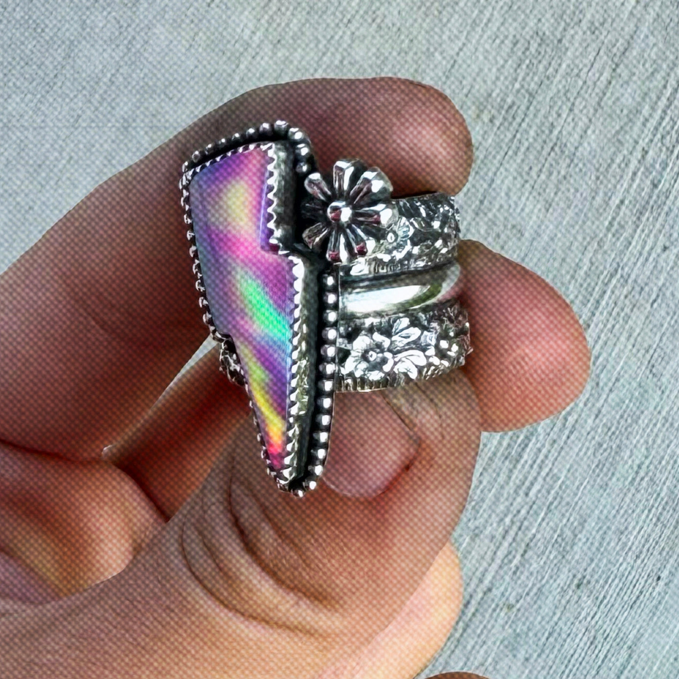 Floral Bolt Ring -5