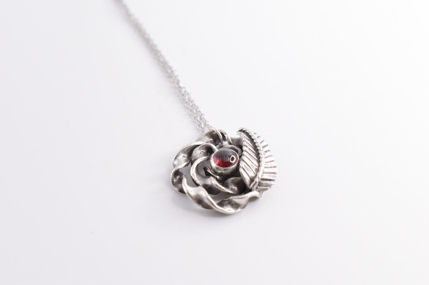 Garnet Rose Necklace