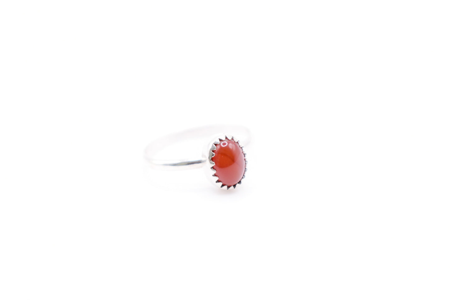 Dainty Carnelian Ring -7