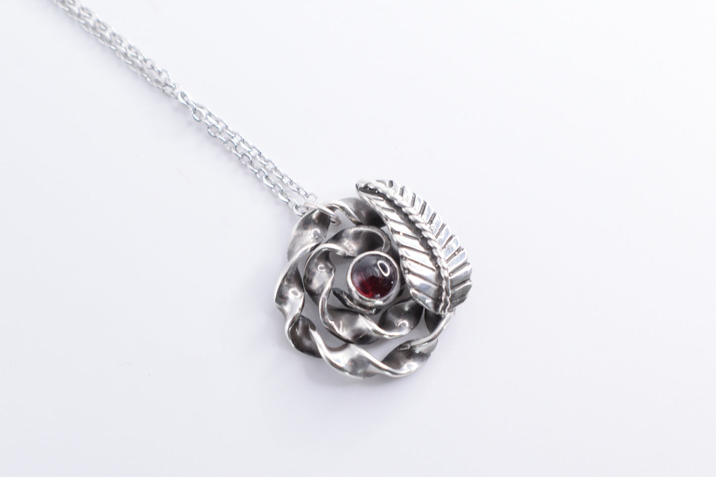 Garnet Rose Necklace