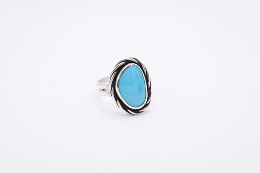 Ocean Blue Turquoise Ring -9
