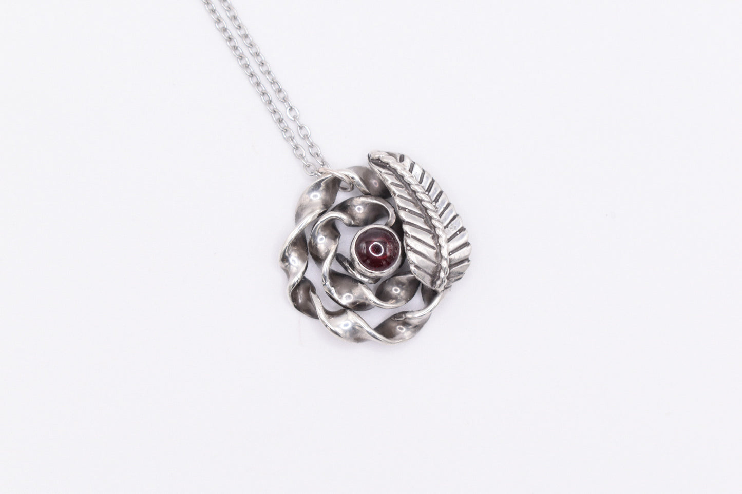 Garnet Rose Necklace