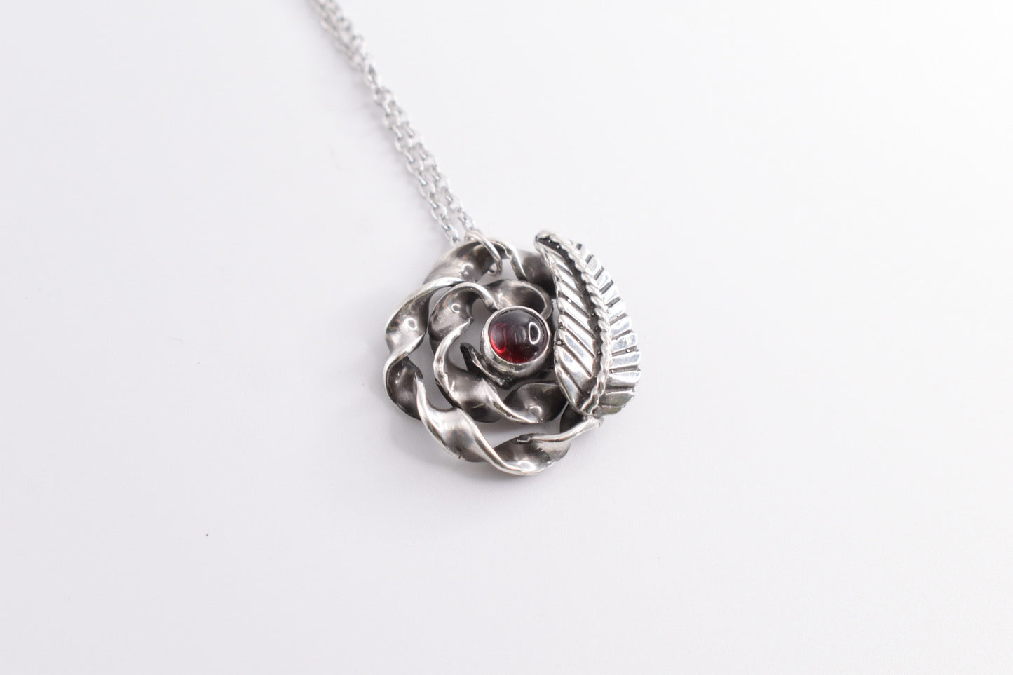 Garnet Rose Necklace