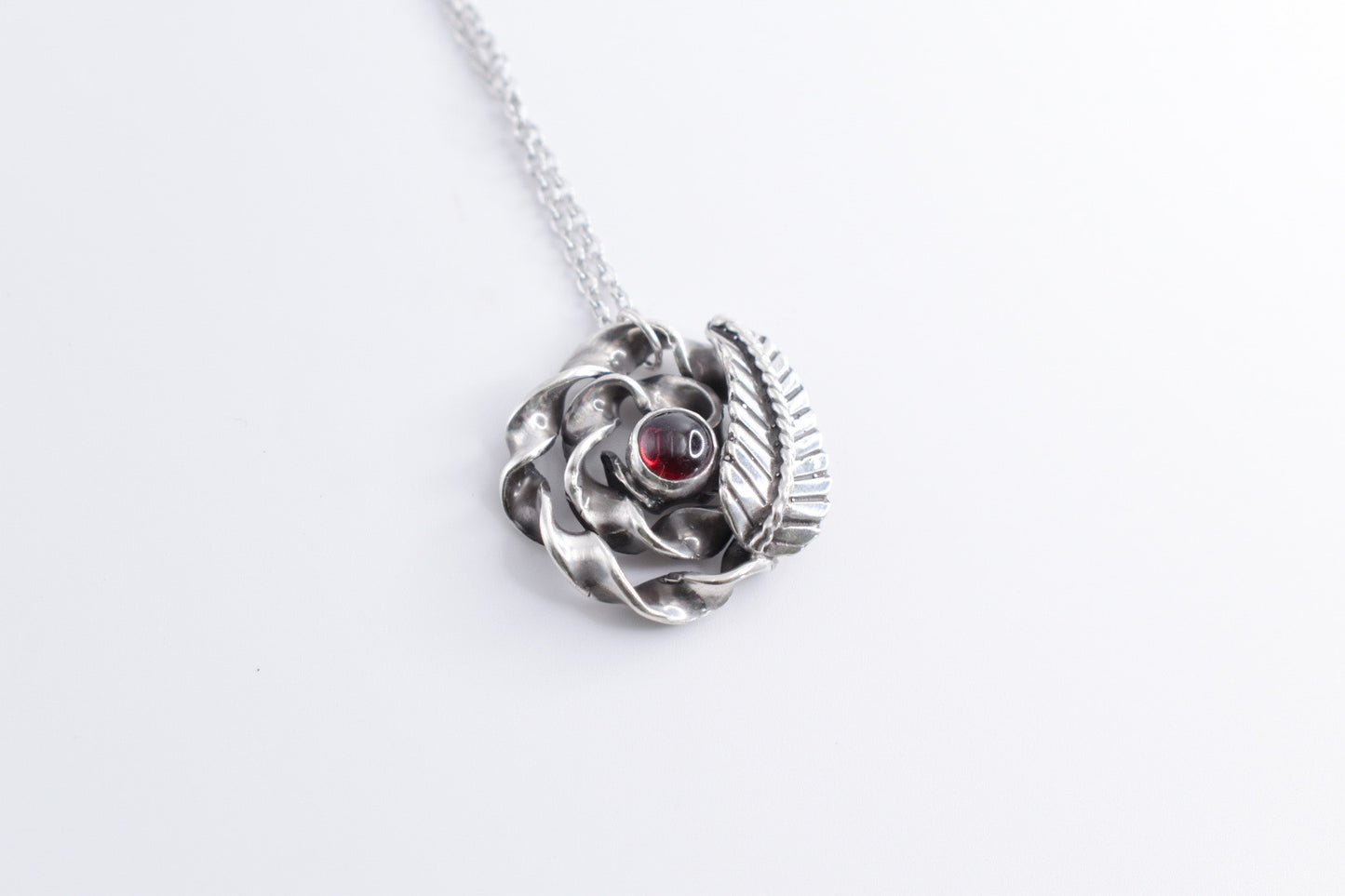 Garnet Rose Necklace