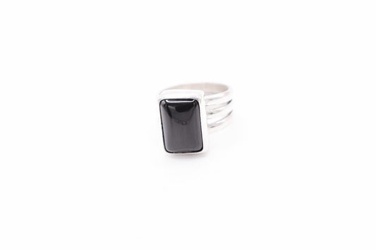 Black Obsidian Ring 6