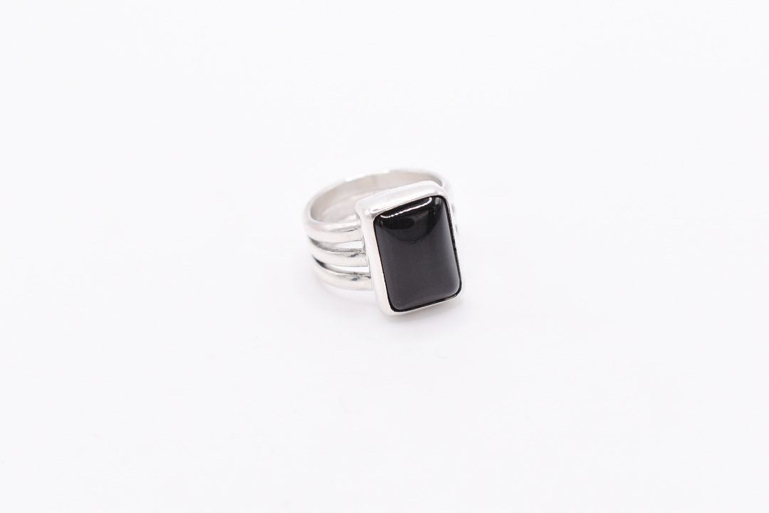 Black Obsidian Ring 6