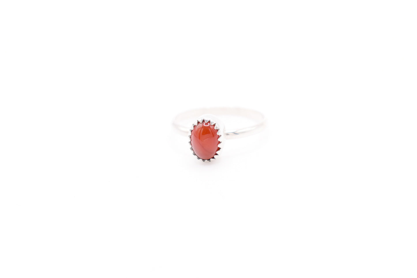 Dainty Carnelian Ring -7