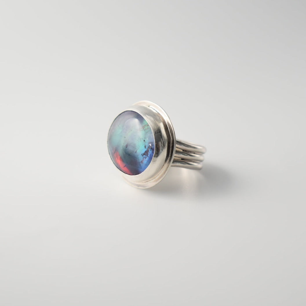 Glowing Aura Opal Ring -6