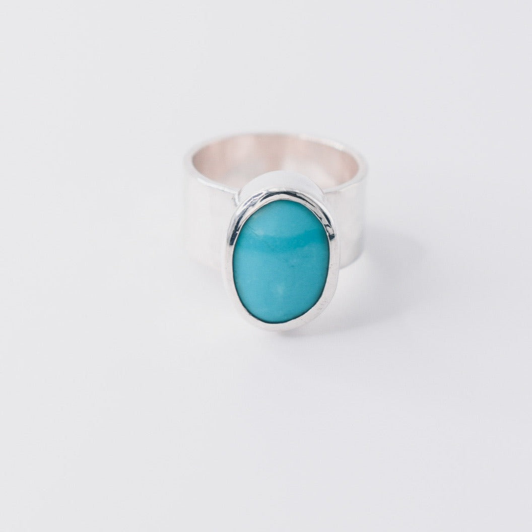 Blue Bliss Kingman Turquoise Ring -7