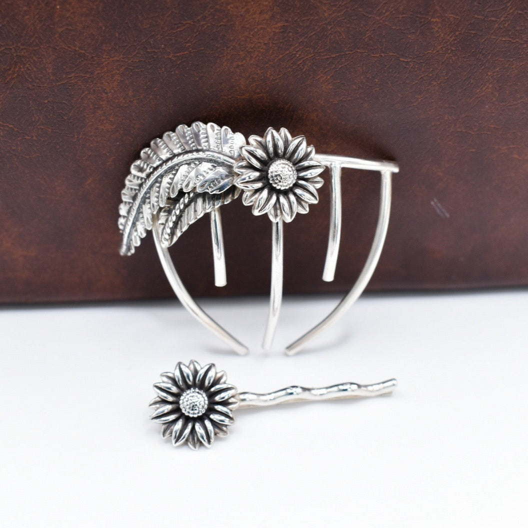 Sunflower Hair Comb